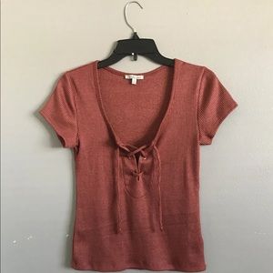 Charlotte Russe tie top